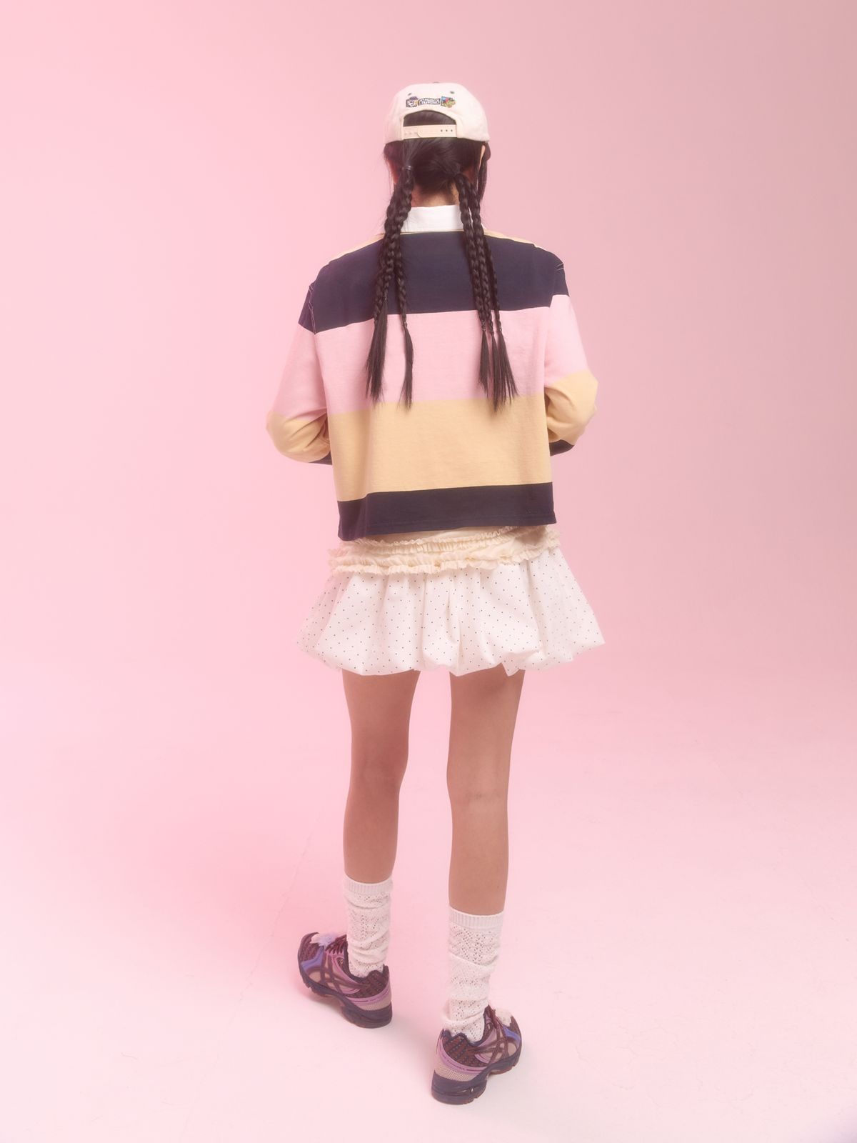 네프네프(NEFNEF) balloon skirt_white dot