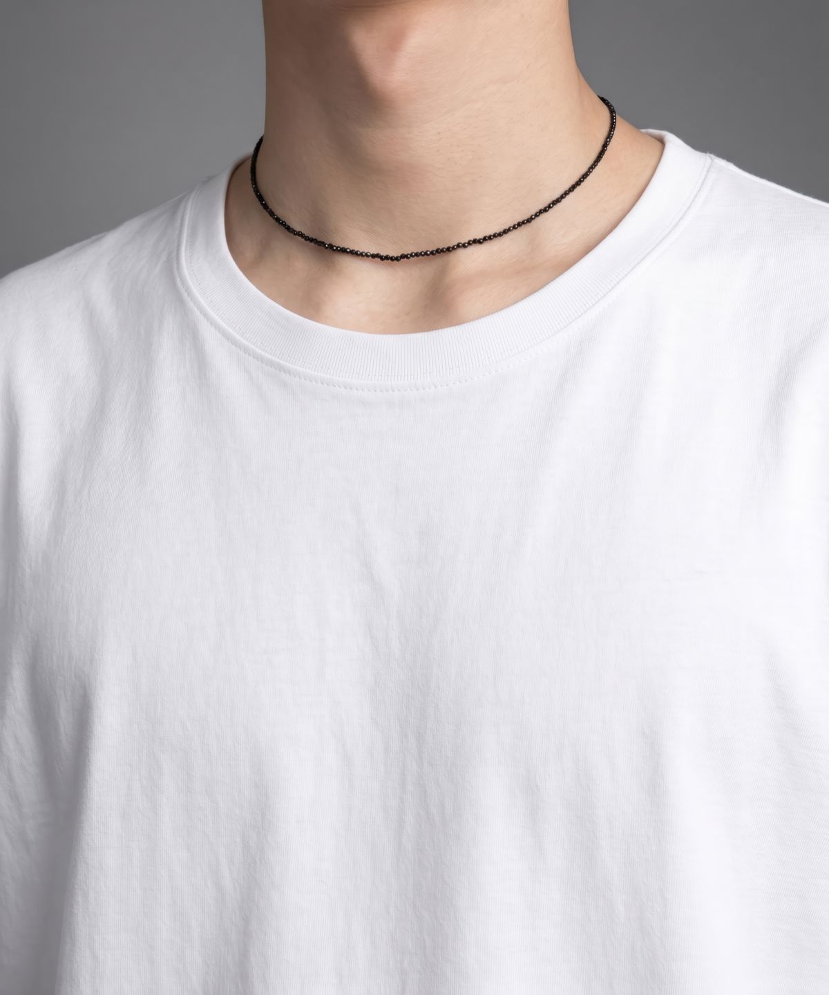 베이스클레프(BASSCLEF) 남자 목걸이 블랙 비즈 CLEF Tune NEC