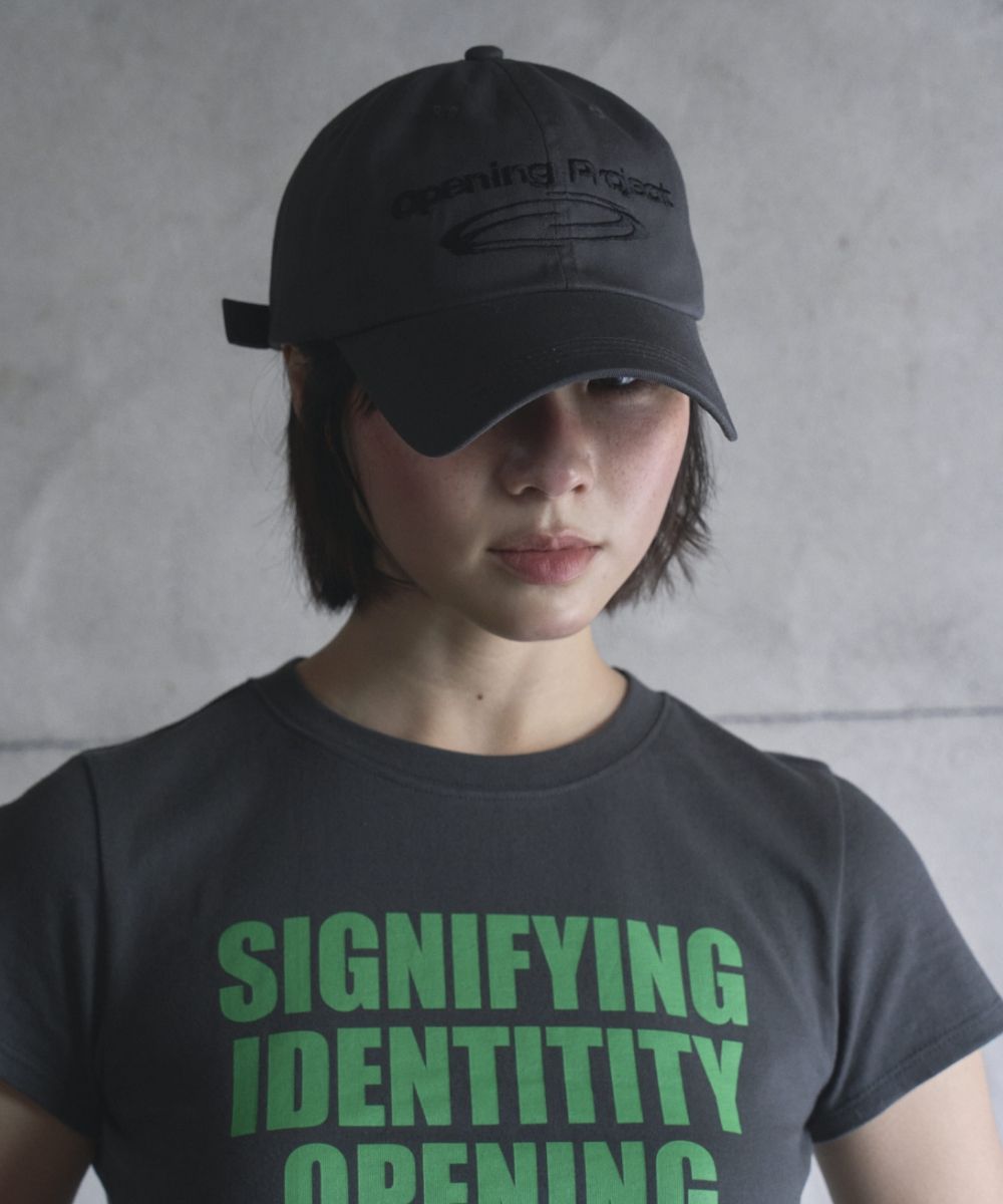 【OPENING PROJECT】25SS Identity Ball Cap MUSINSA | OPENING PROJECT Identity Ball Cap - Black