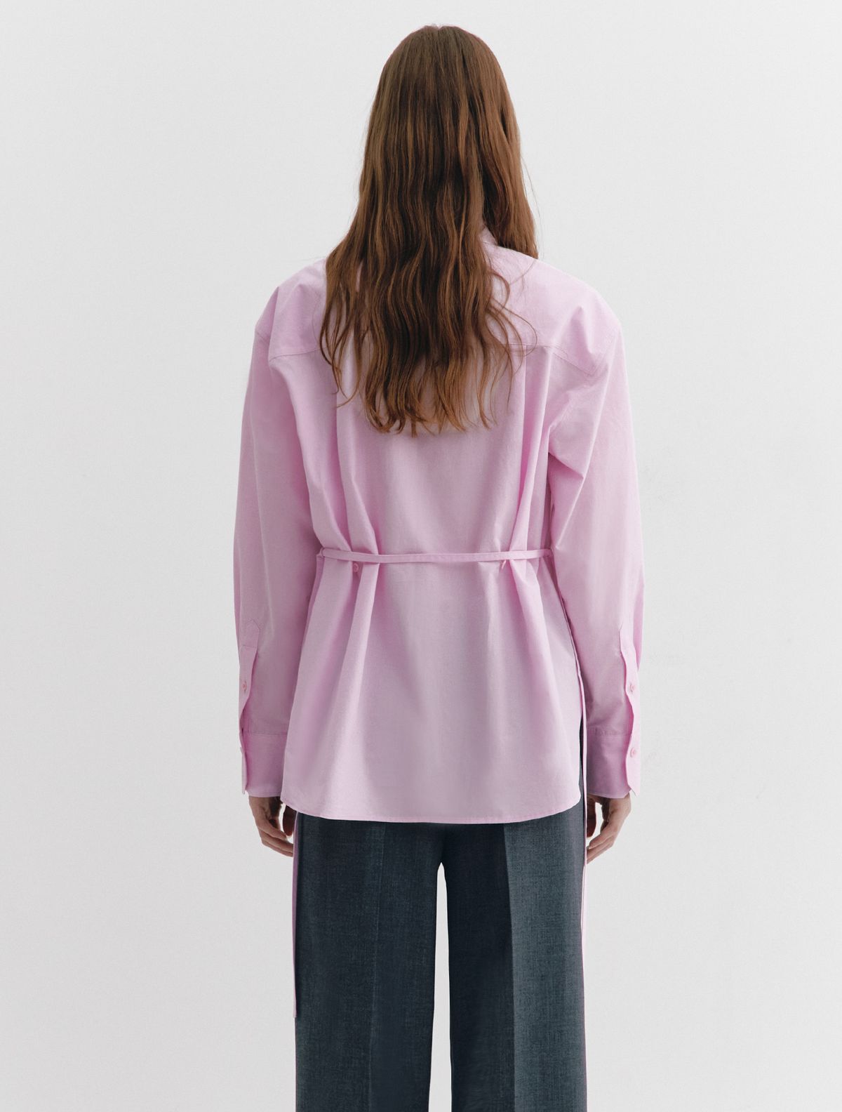 그레이데시온(GRAYDATION) Back muliti tightening Shirts PINK