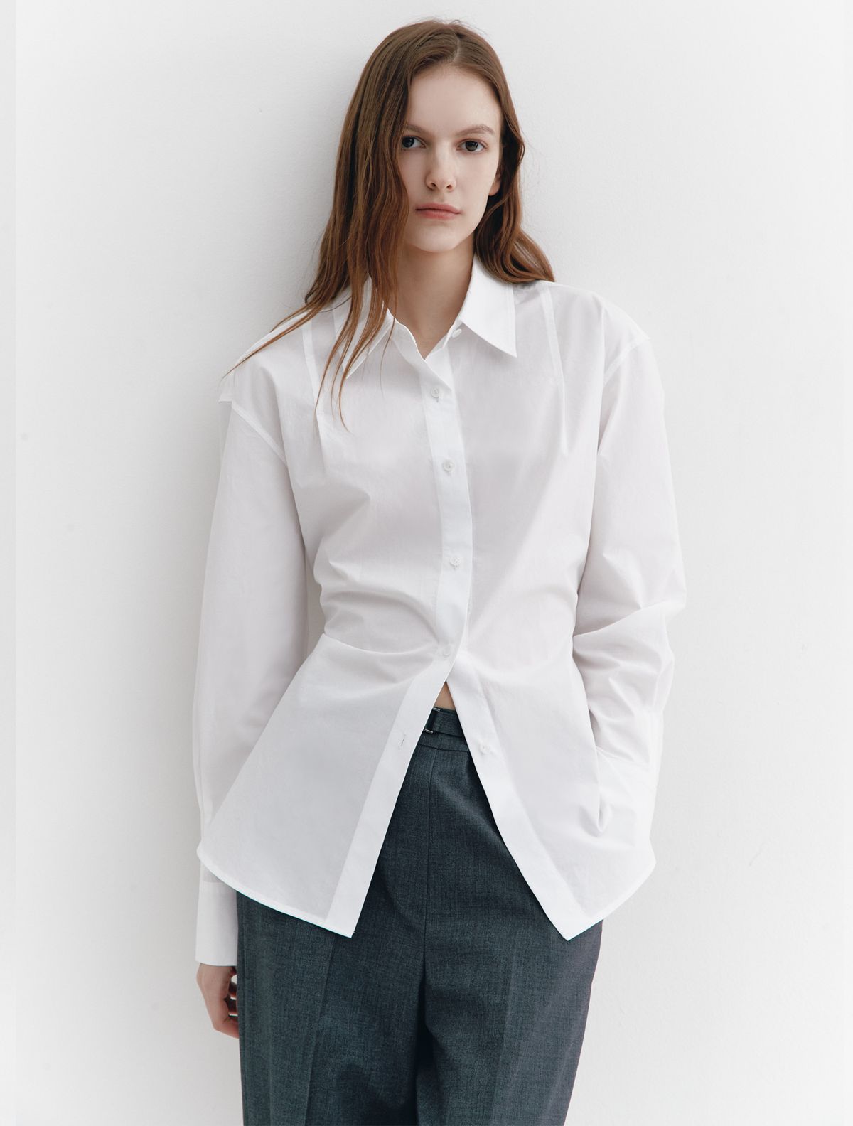 그레이데시온(GRAYDATION) Back muliti tightening Shirts OFF WHITE