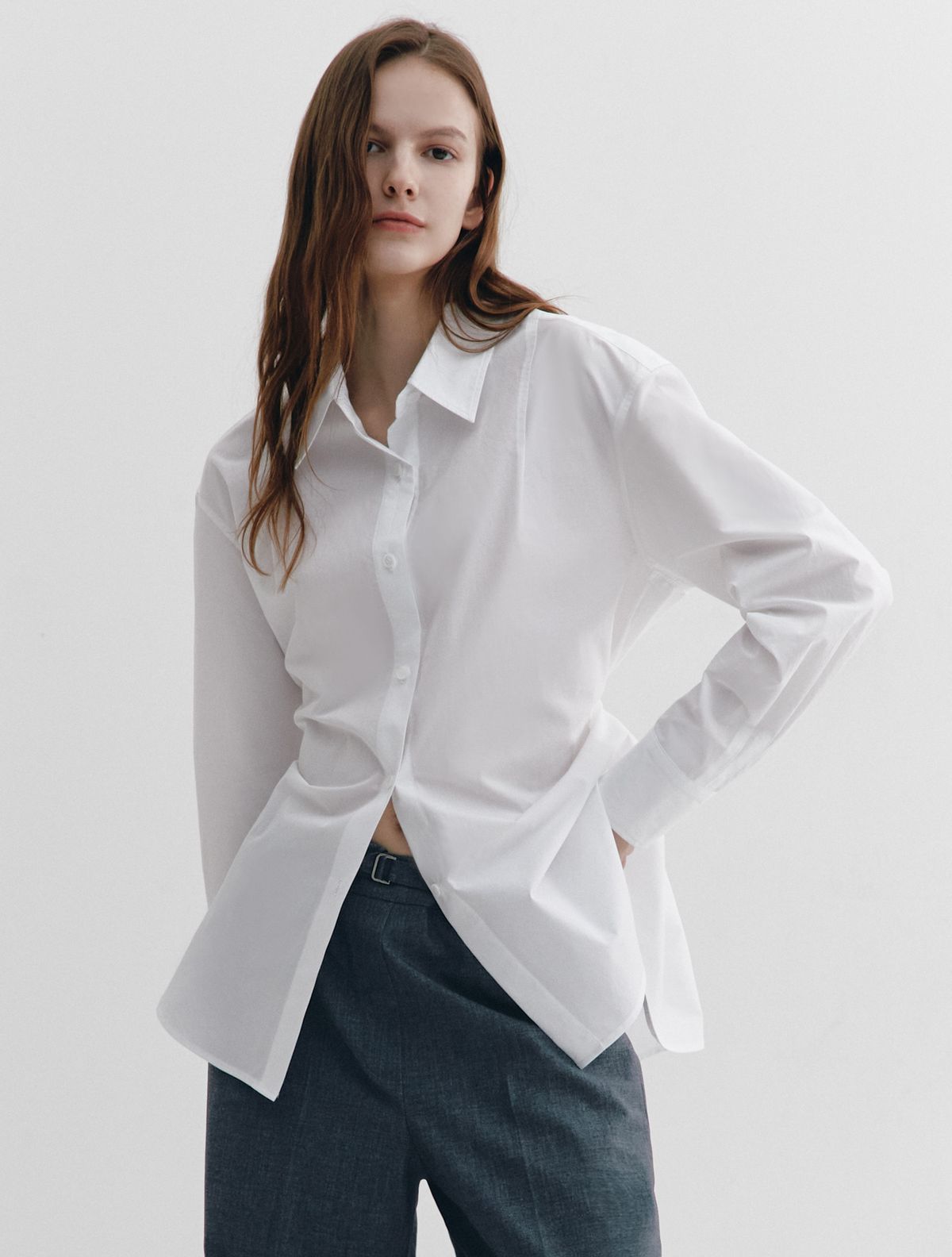 그레이데시온(GRAYDATION) Back muliti tightening Shirts OFF WHITE