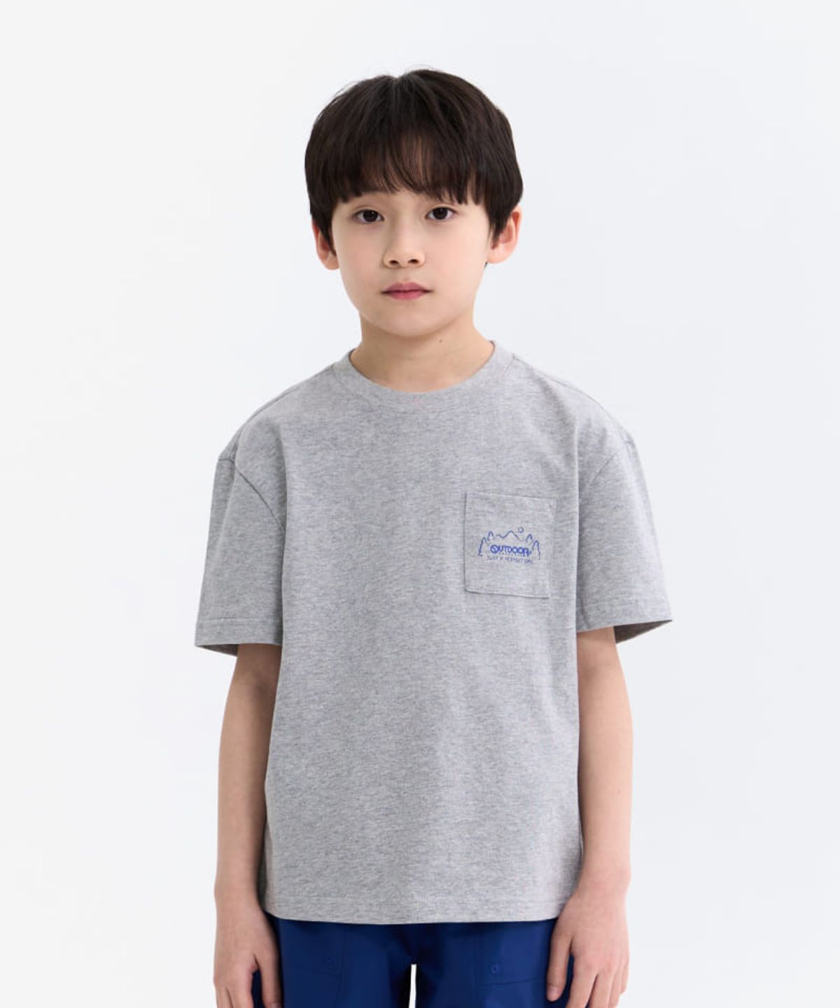 아웃도어 프로덕츠 키즈(OUTDOOR PRODUCTS KIDS) 포켓 반팔티 (멜란지) OD252ISS11_MLG