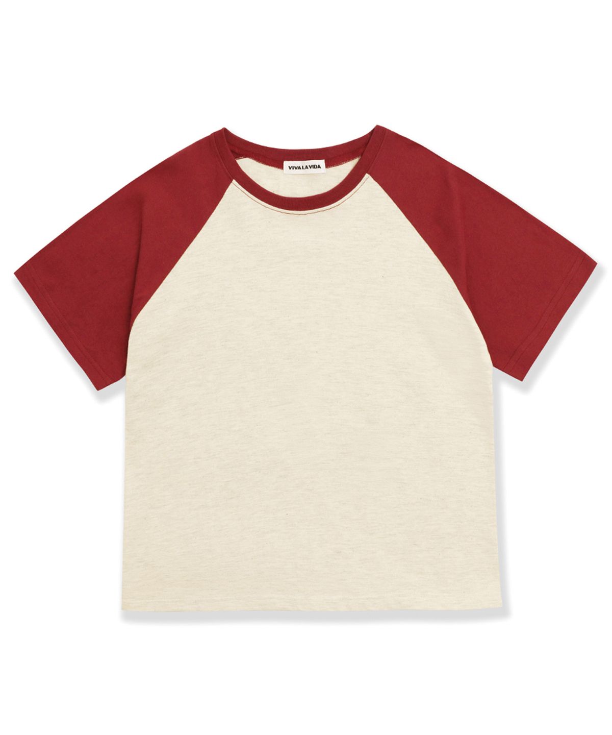 비바라비다(VIVA LA VIDA) Raglan 크롭 반팔 티셔츠