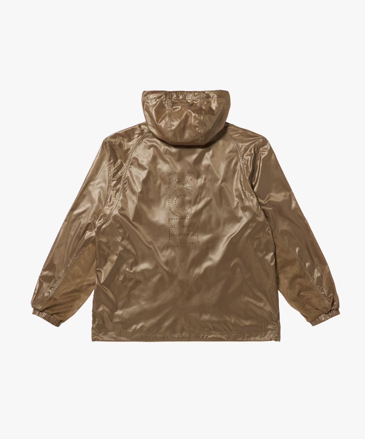 골스튜디오(GOALSTUDIO) GLOSSY HOODED LIGHTWEIGHT JACKET-BROWN