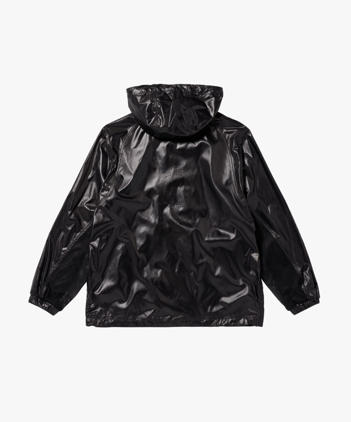 골스튜디오(GOALSTUDIO) GLOSSY HOODED LIGHTWEIGHT JACKET-BLACK