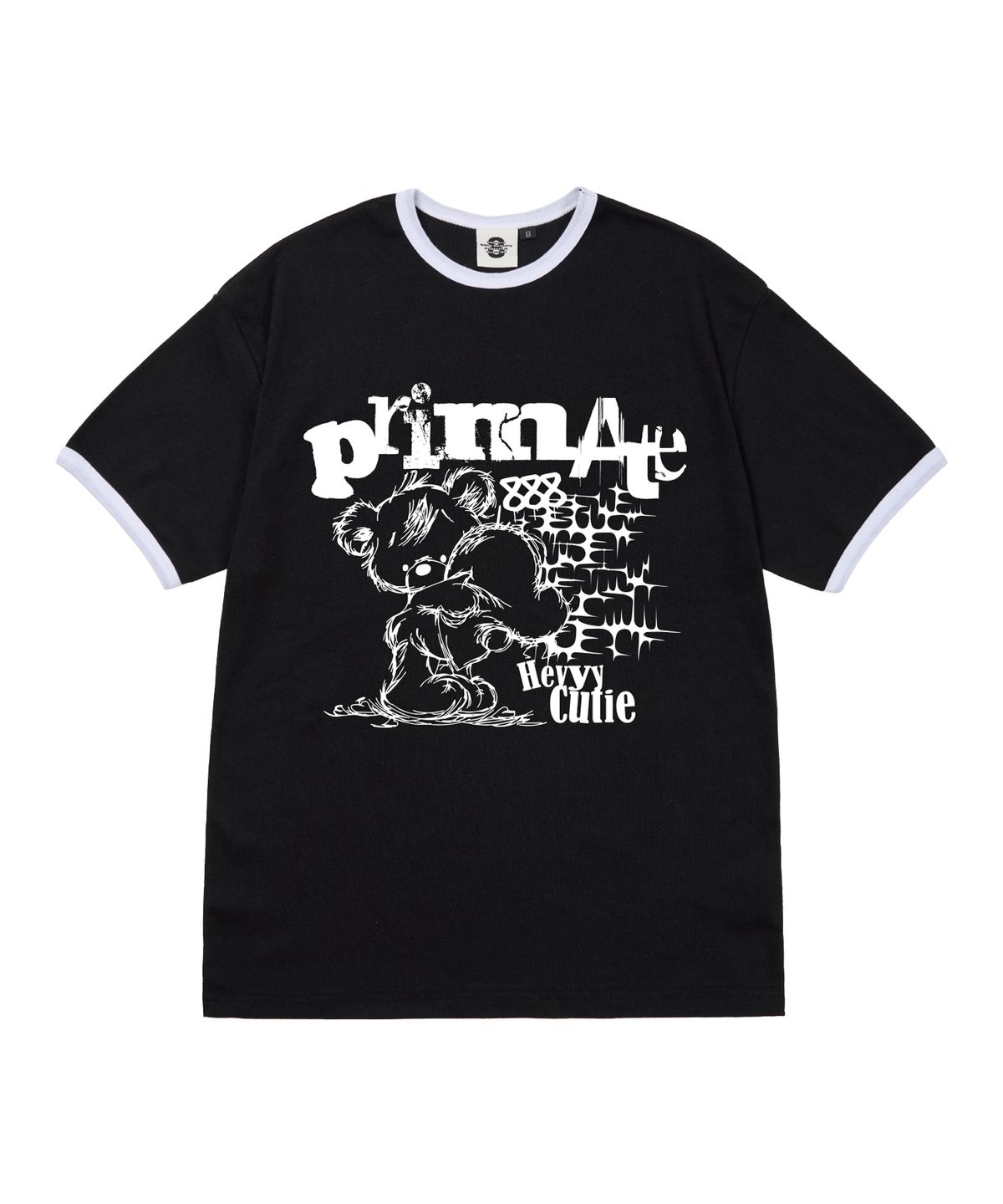 프라임에이트(PRIMATE) LILY 여성 후라이스 링거 반팔티셔츠 5 COLORS