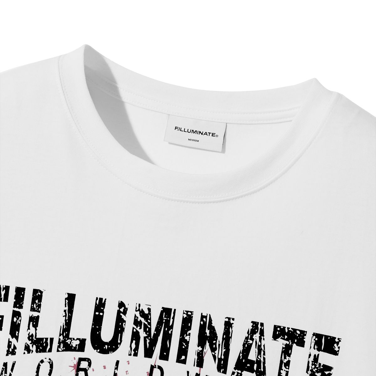 필루미네이트(FILLUMINATE) 버닝 하트 티셔츠-화이트