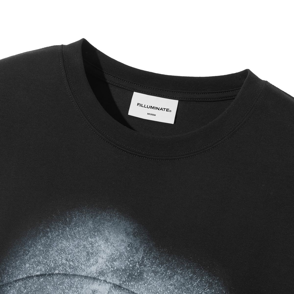필루미네이트(FILLUMINATE) 갤럭시 심볼 로고 티셔츠-블랙
