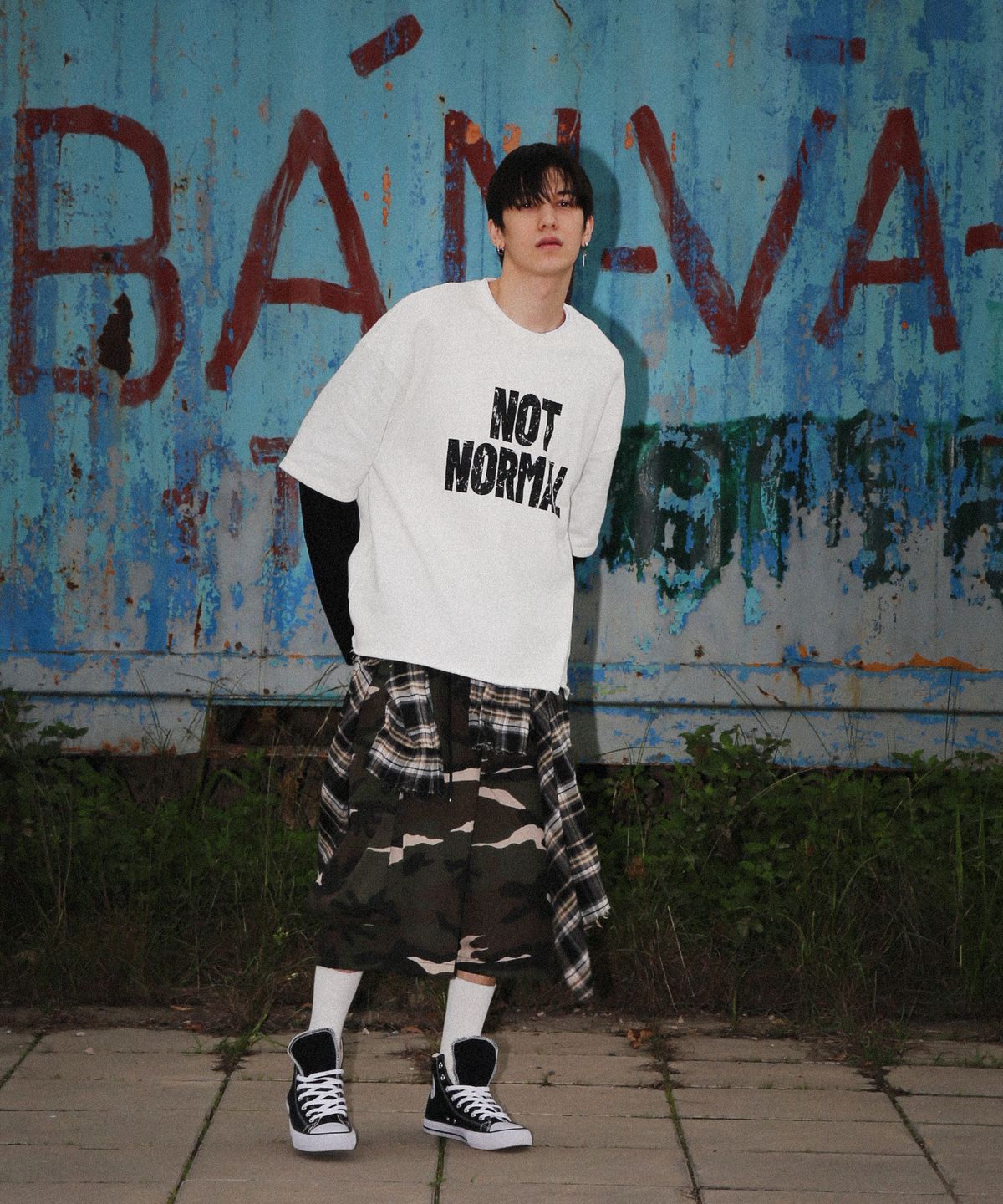 락사이코(ROCKPSYCHO) 카모 버뮤다쇼츠