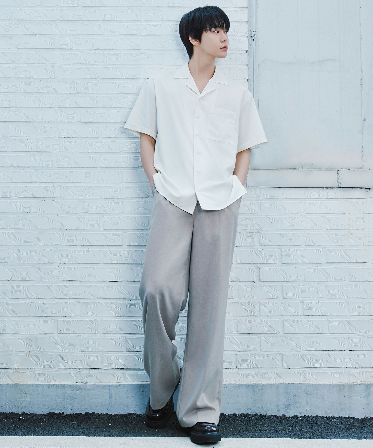 [CITYBREEZE]UNISEX●WRINKLE FREE OVERSIZED HALF SLEEVE SHIRT MUSINSA | CITYBREEZE Wrinkle Free Overfit Short Sleeve
