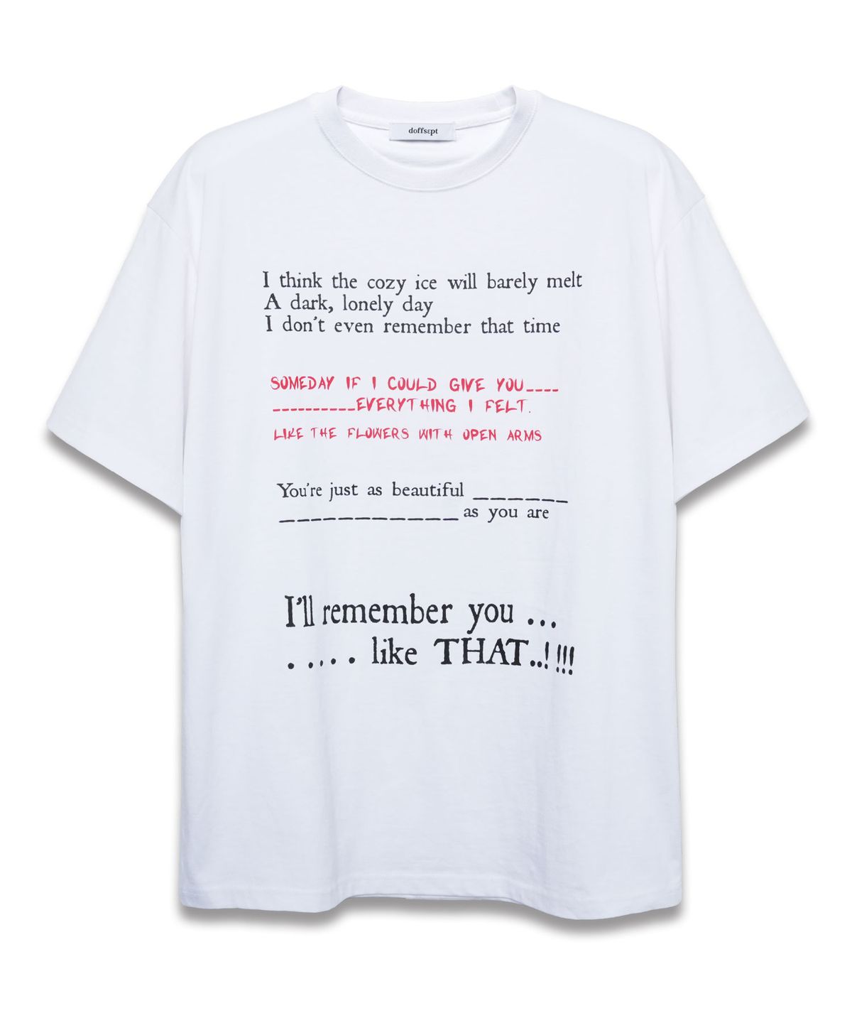 도프셉(DOFFSEPT) Floral Whisper T-shirts in White