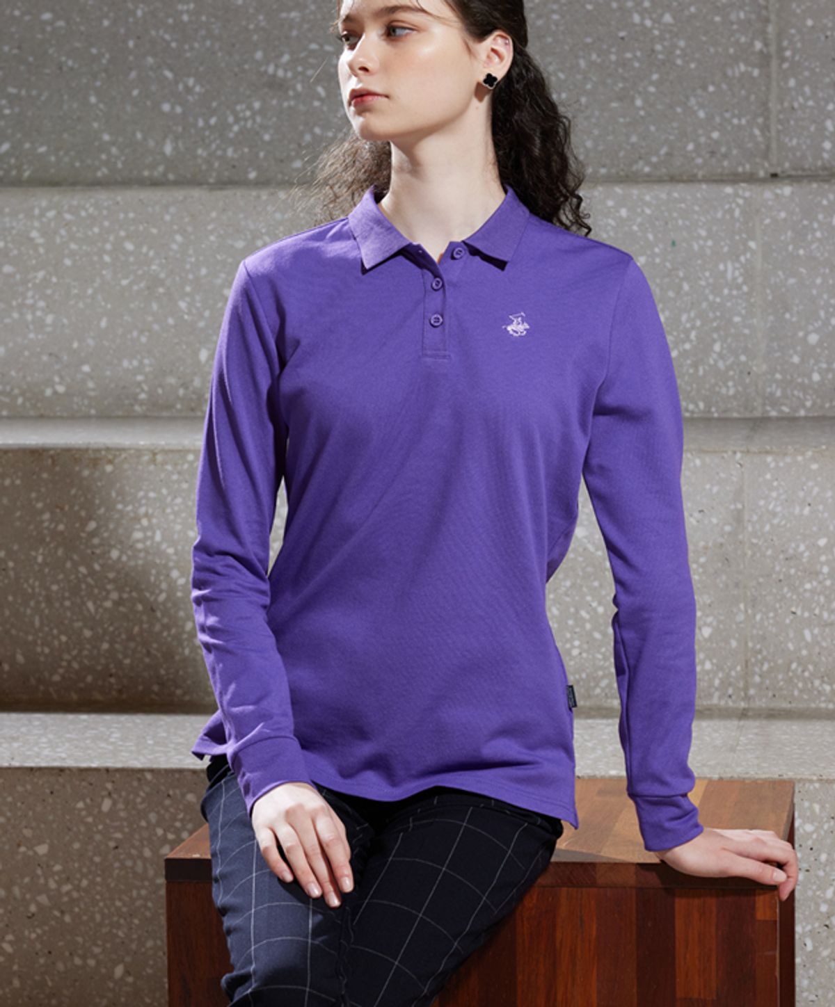 비버리힐스 폴로클럽(BHPOLOCLUB) 여성 PK 폴로 카라 긴팔티셔츠 3Color TS505