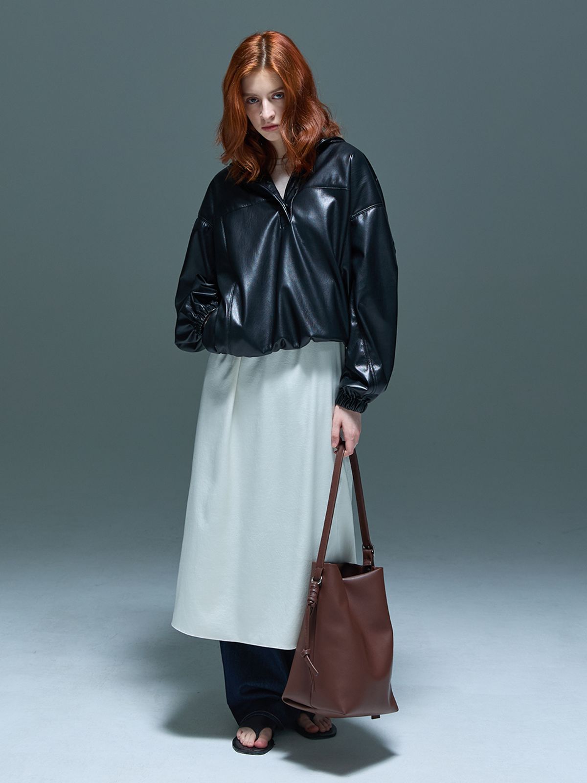 던팩토리(DAWN FACTORY) BUTLER BAG COW LEATHER BROWN 버틀러백 소가죽 브라운