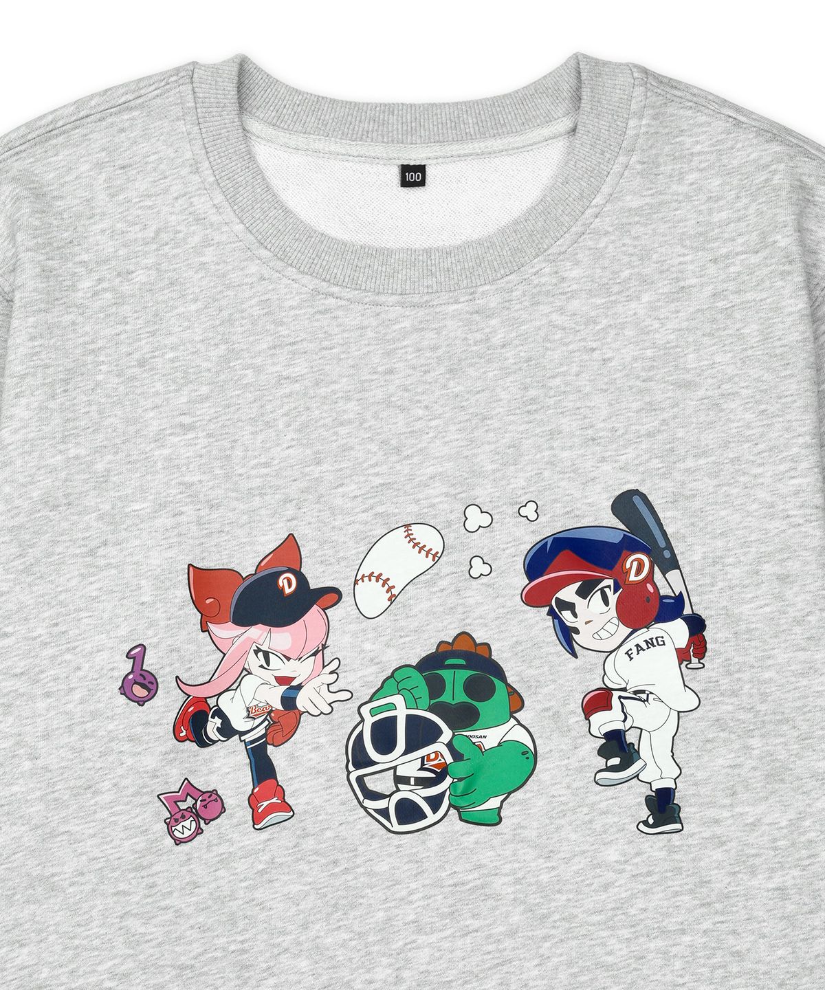 두산베어스(DOOSANBEARS) [두산베어스] 브롤스타즈 콜라보 맨투맨(그레이)