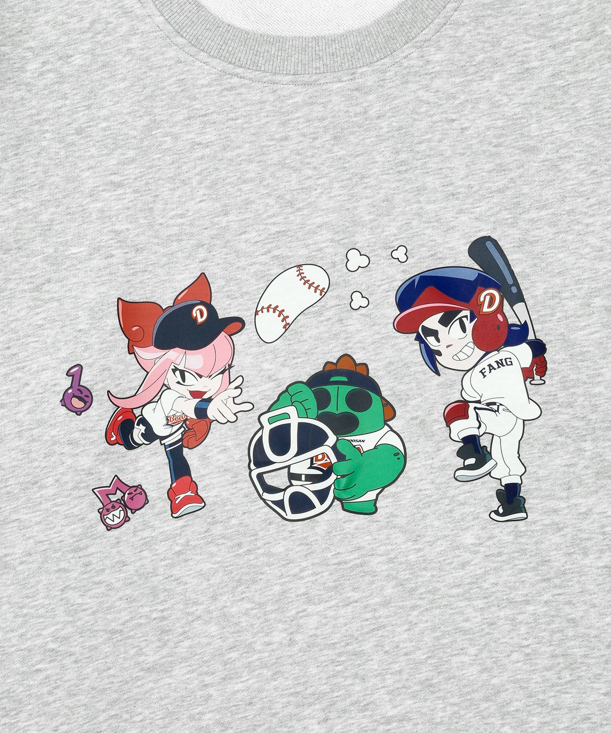 두산베어스(DOOSANBEARS) [두산베어스] 브롤스타즈 콜라보 맨투맨(그레이)