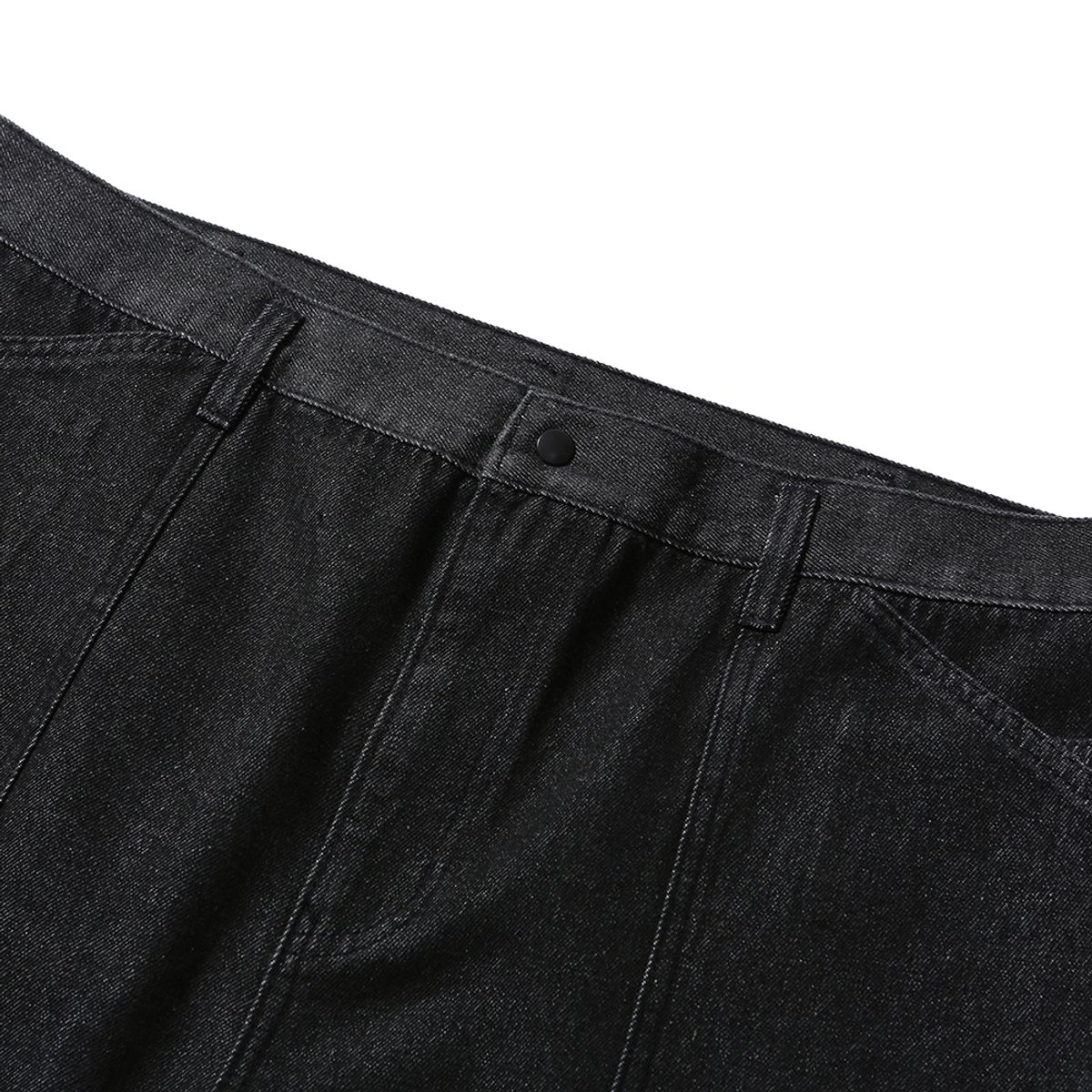 모이프(MOIF) [SS25] WIDE M35 SHORTS / BLACK DENIM