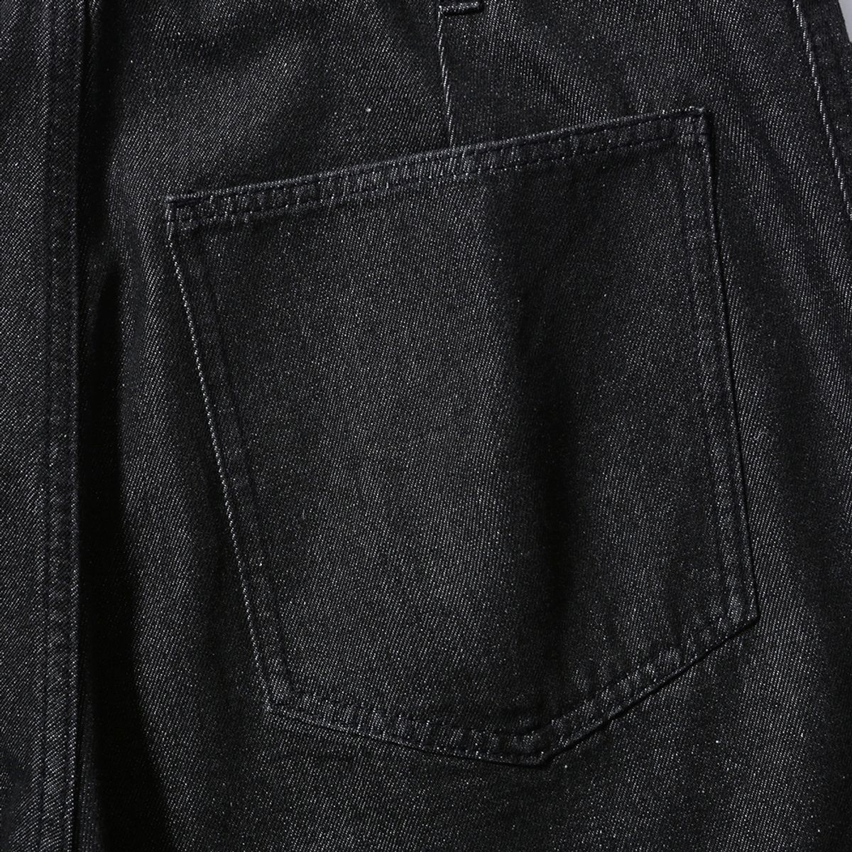 모이프(MOIF) [SS25] WIDE M35 SHORTS / BLACK DENIM