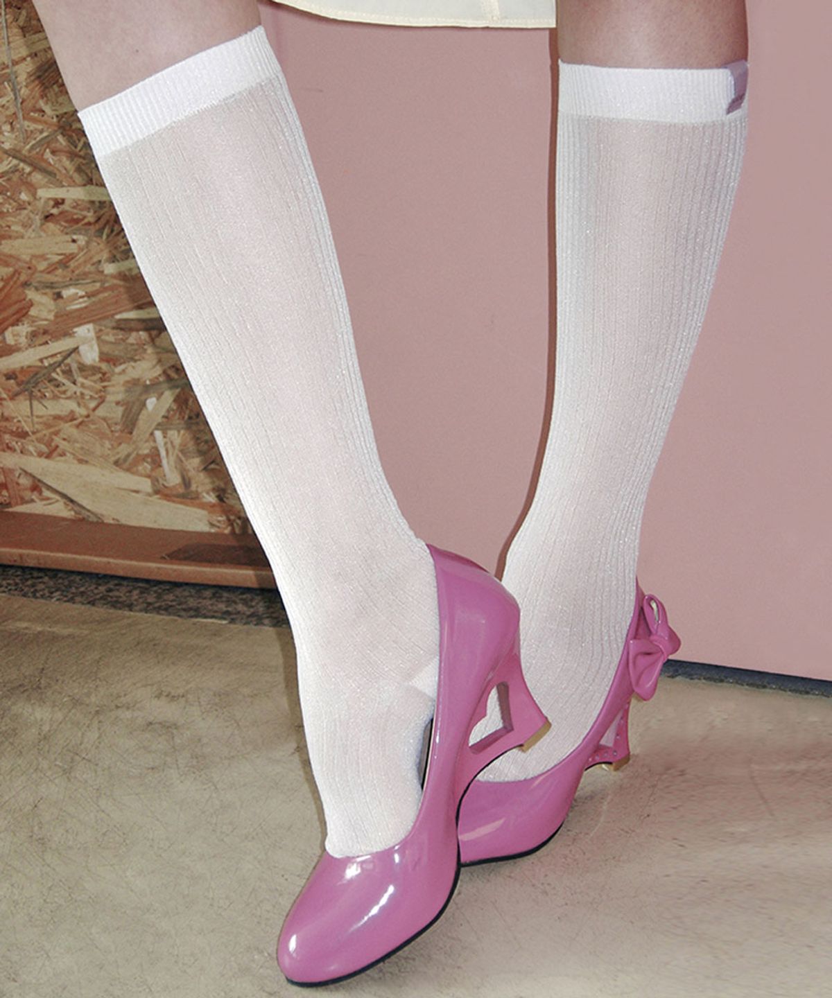클로르(CLOR) GLITTER LONG SOCKS - 2 colors