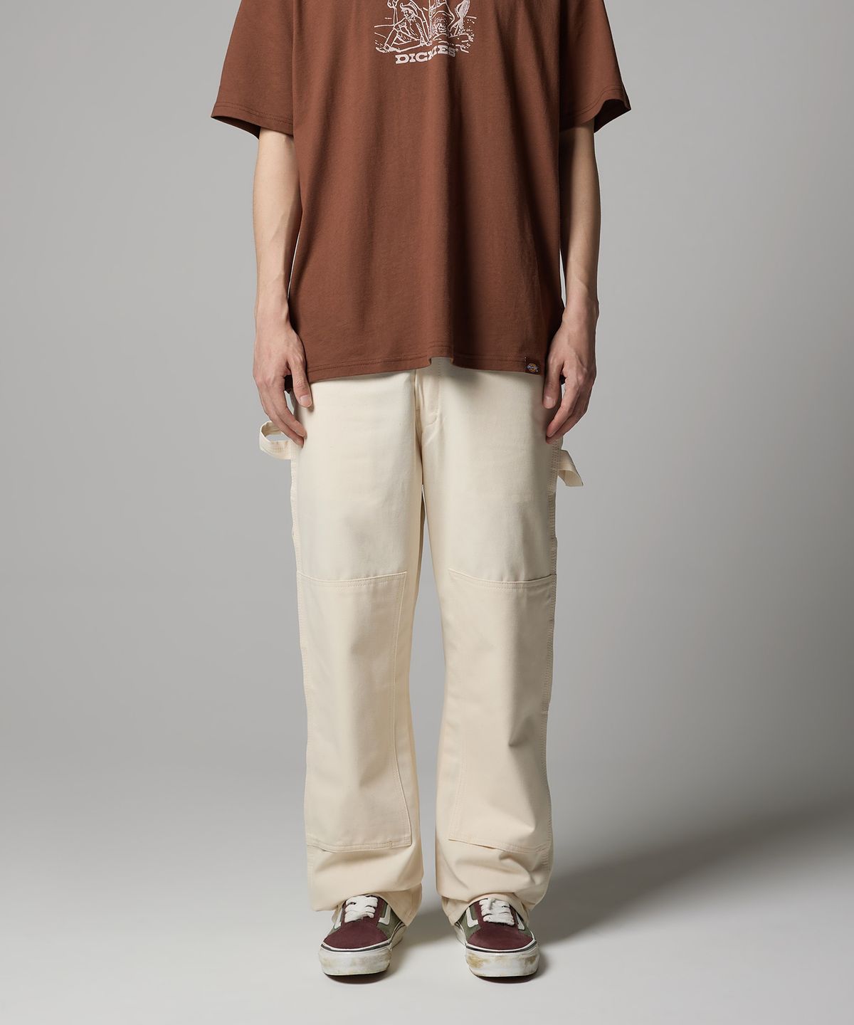 디키즈(DICKIES) 더블니 페인터 팬츠 Natural
