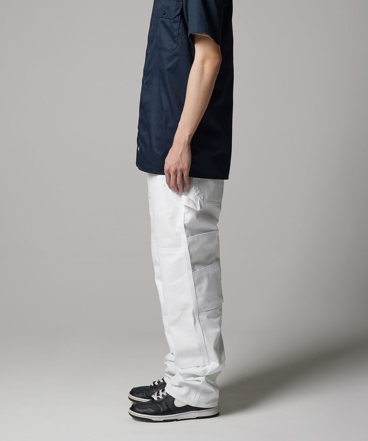 디키즈(DICKIES) 더블니 페인터 팬츠 White