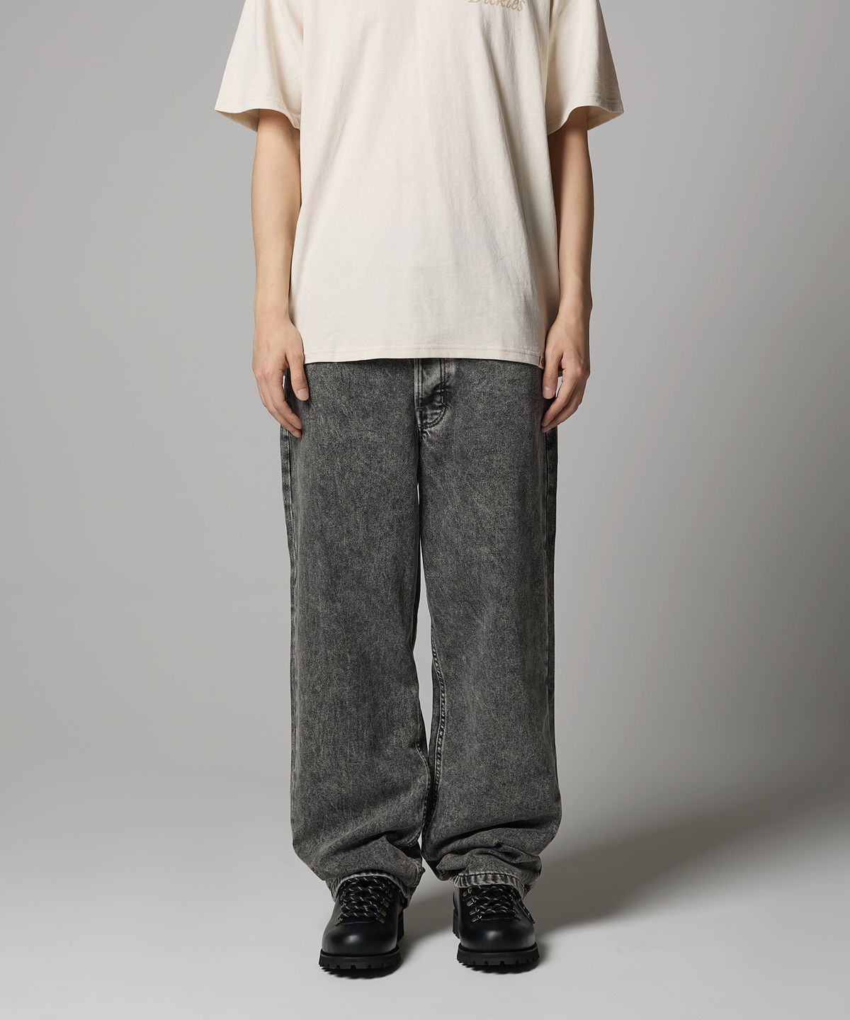 디키즈(DICKIES) 토마스빌 루즈핏 데님팬츠 Light Gray