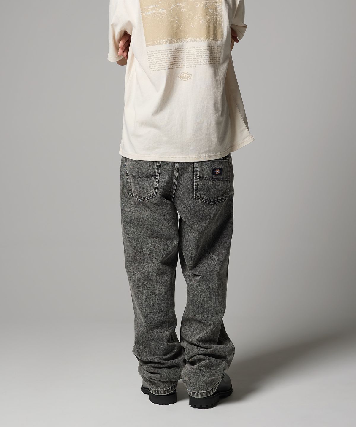 디키즈(DICKIES) 토마스빌 루즈핏 데님팬츠 Light Gray