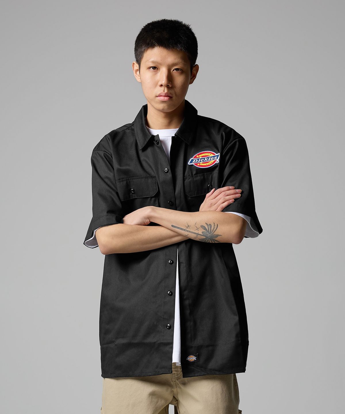 디키즈(DICKIES) 클린턴데일 셔츠 Black