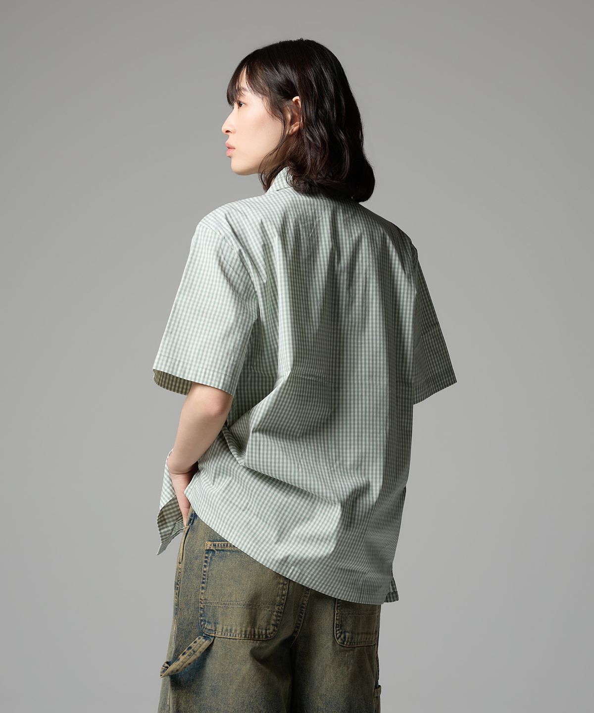 디키즈(DICKIES) 버지니아 워크 셔츠 Iceberg Green