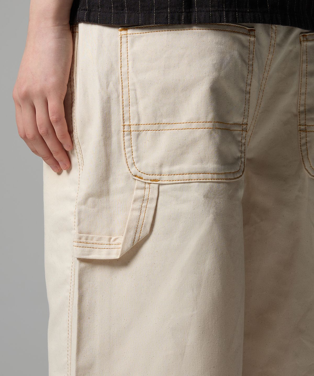 디키즈(DICKIES) 우먼스 카펜터 데님 쇼츠 Whitecap Gray