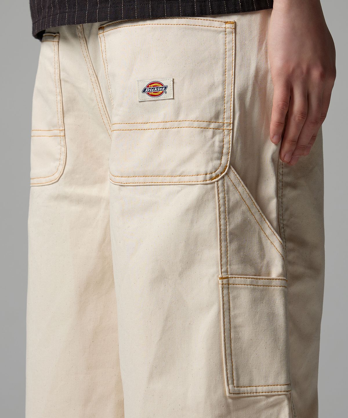 디키즈(DICKIES) 우먼스 카펜터 데님 쇼츠 Whitecap Gray