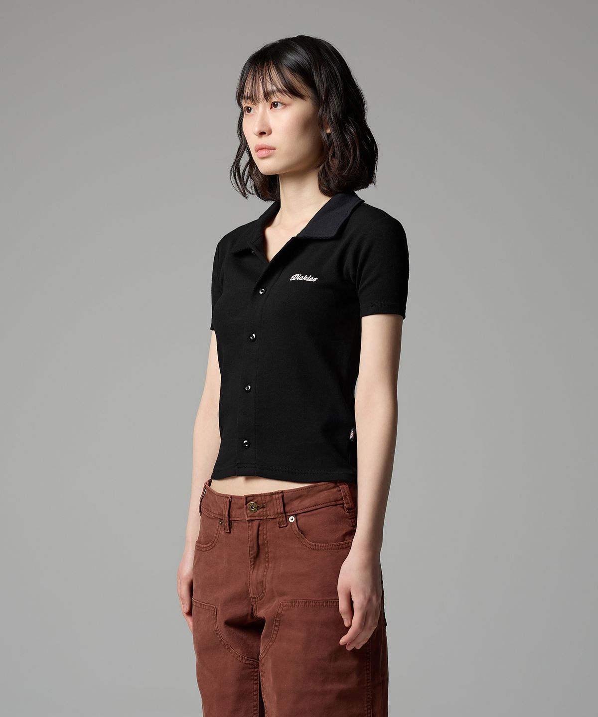 디키즈(DICKIES) 우먼스 탤러해시 폴로 셔츠 Black