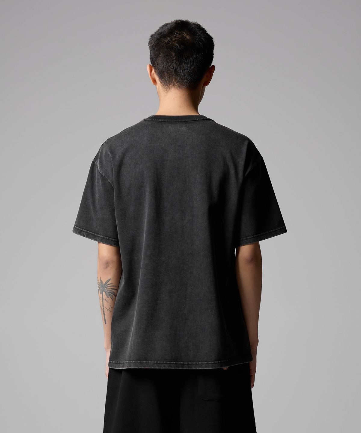 디키즈(DICKIES) 헤비웨이트 워시드 티셔츠 Black