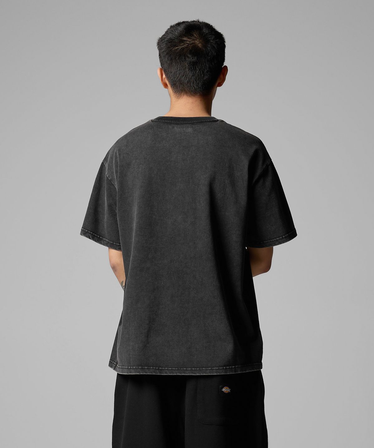 디키즈(DICKIES) 헤비웨이트 워시드 티셔츠 Black