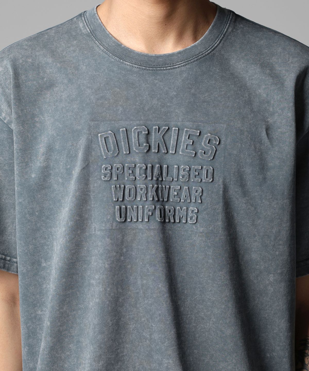 디키즈(DICKIES) 헤비웨이트 워시드 티셔츠 Stormy Weather