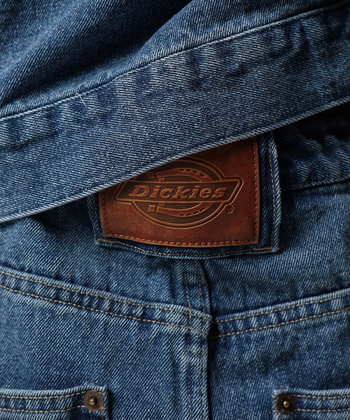 디키즈(DICKIES) 웨이브 로고 데님 쇼츠 Medium Blue