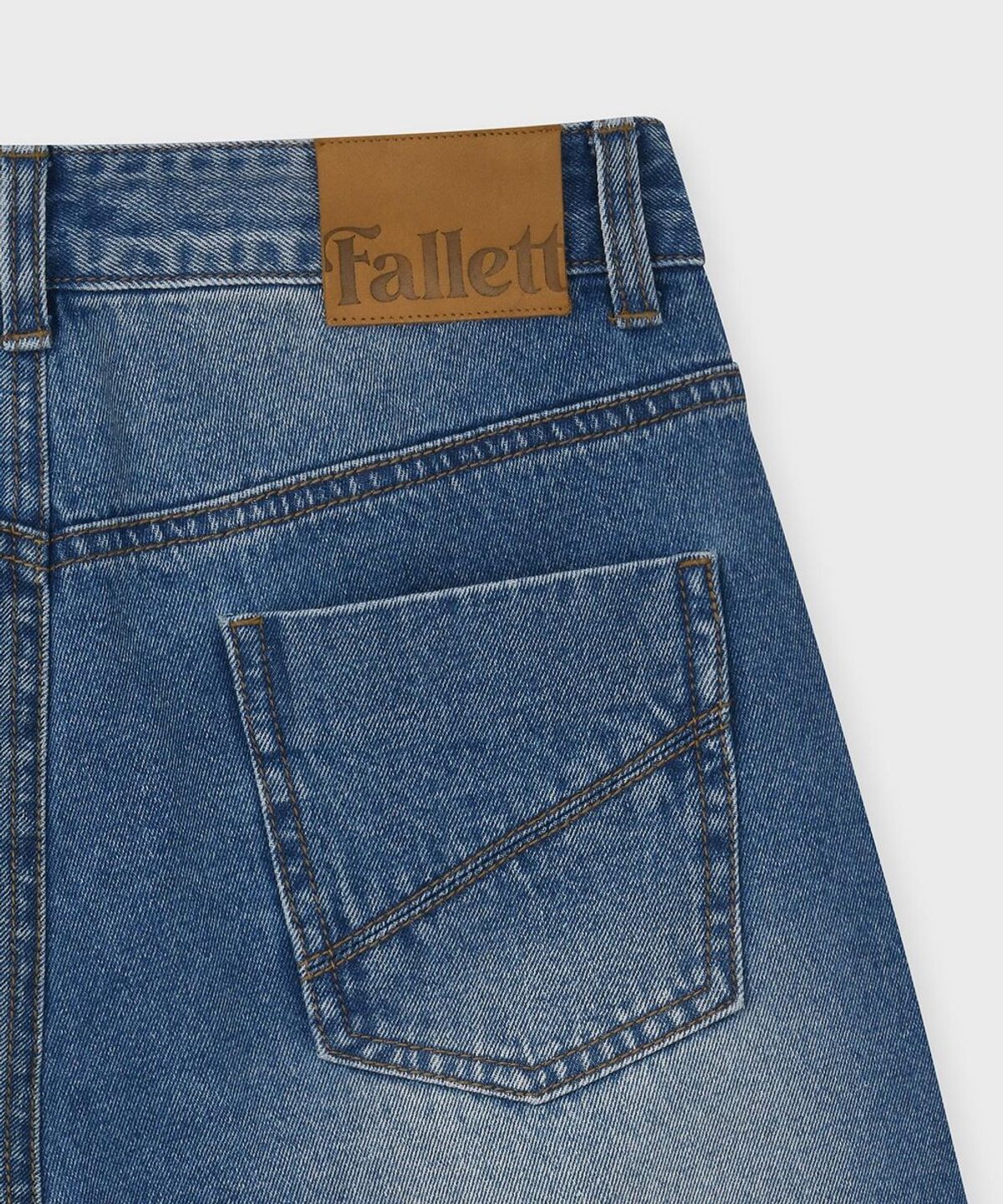 팔렛(FALLETT) 데님 쇼츠 블루