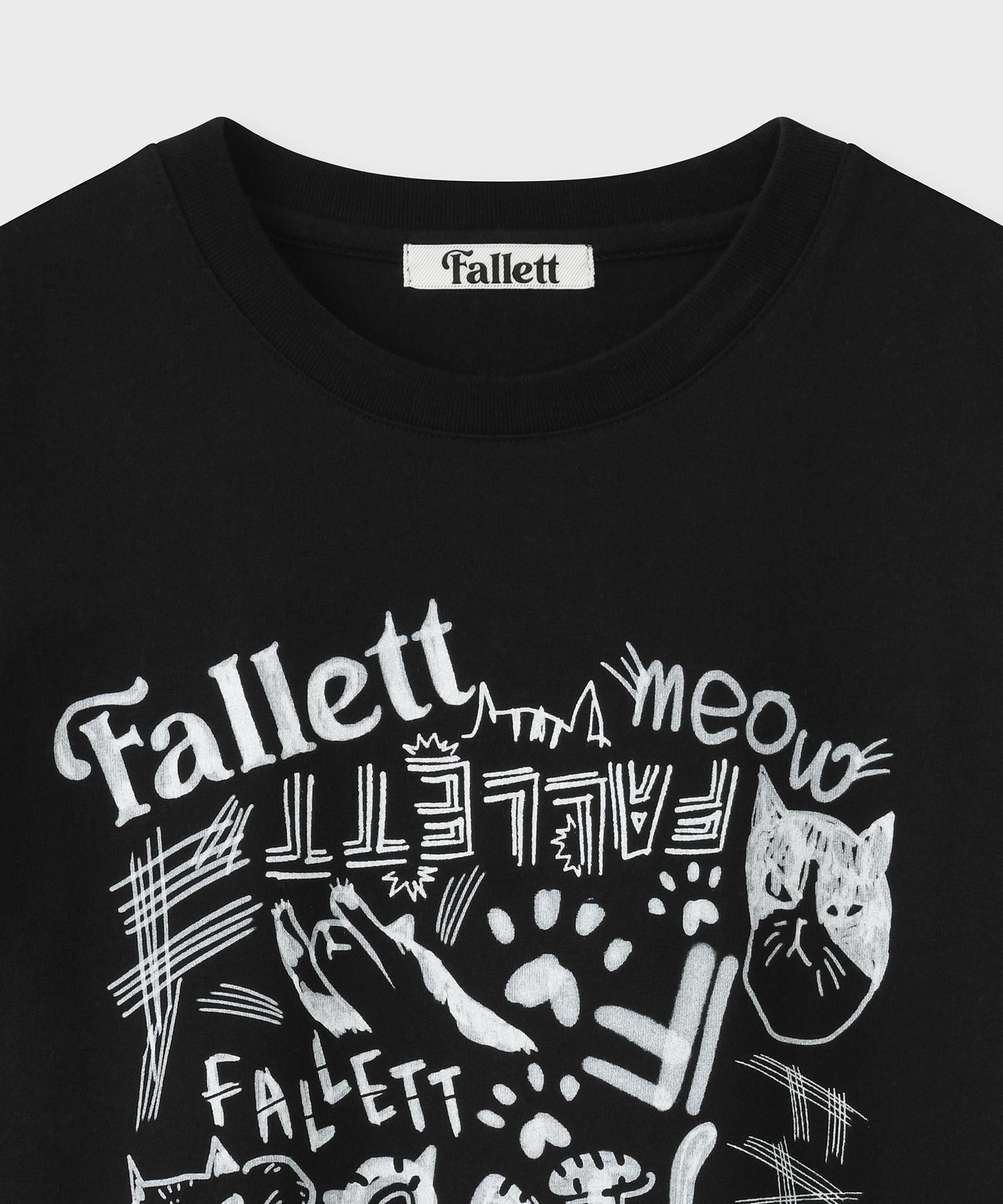 ★関税込★FALLETT★Drawing Nero Short Sleeve T-shirt★ MUSINSA | FALLETT Nero Drawing Overfit Short Sleeve T-shirt