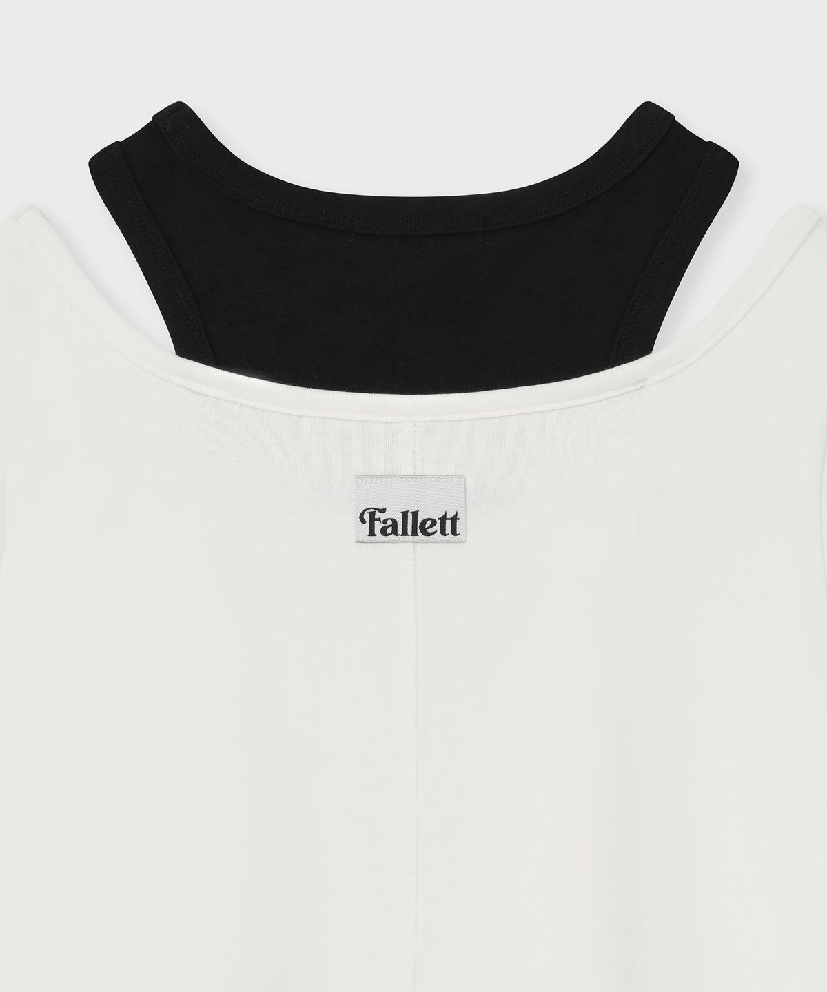 팔렛(FALLETT) 레이어드 반팔티 화이트