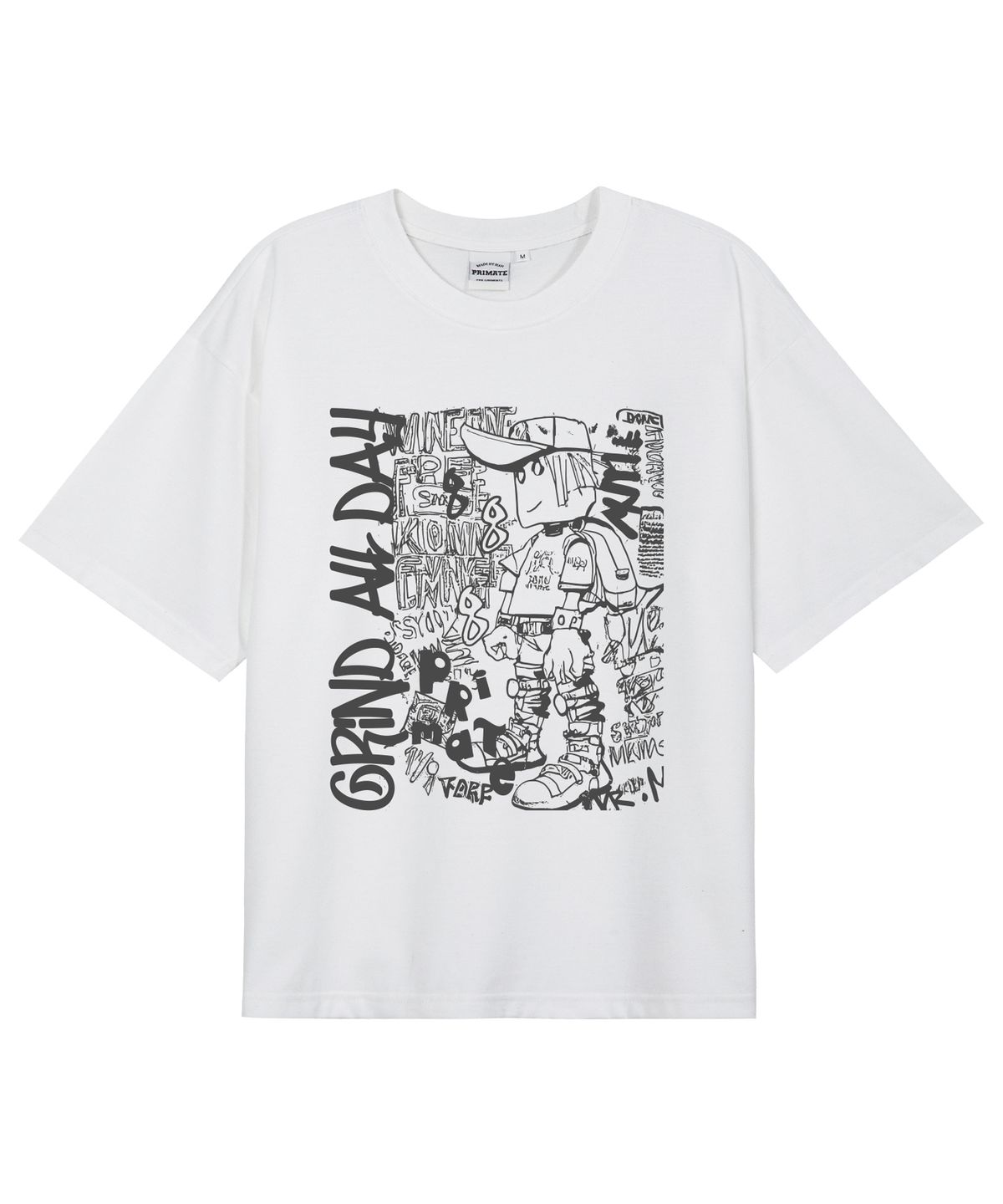프라임에이트(PRIMATE) [COOL COTTON] TRAPLIFE 오버핏 반팔티셔츠 8 COLORS