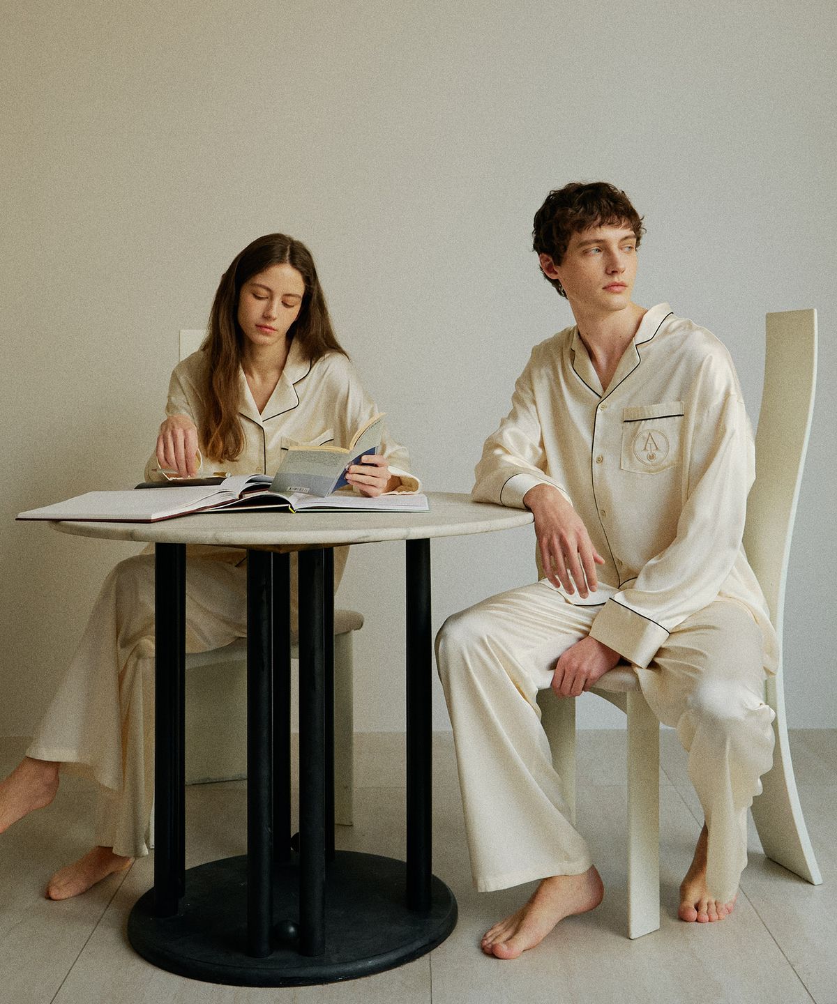 아템포(ATEMPO) CLASSIC PAJAMA SET_royal ivory