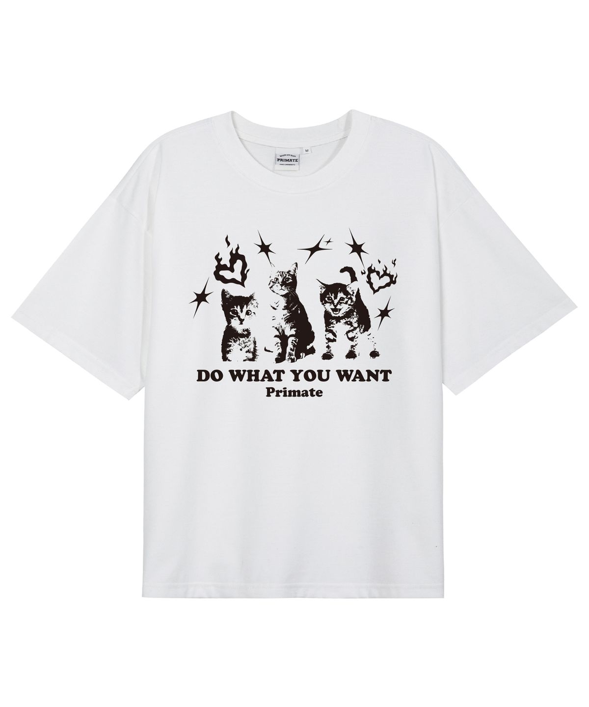 프라임에이트(PRIMATE) [COOL COTTON] CATITUDE 오버핏 반팔티셔츠 8 COLORS