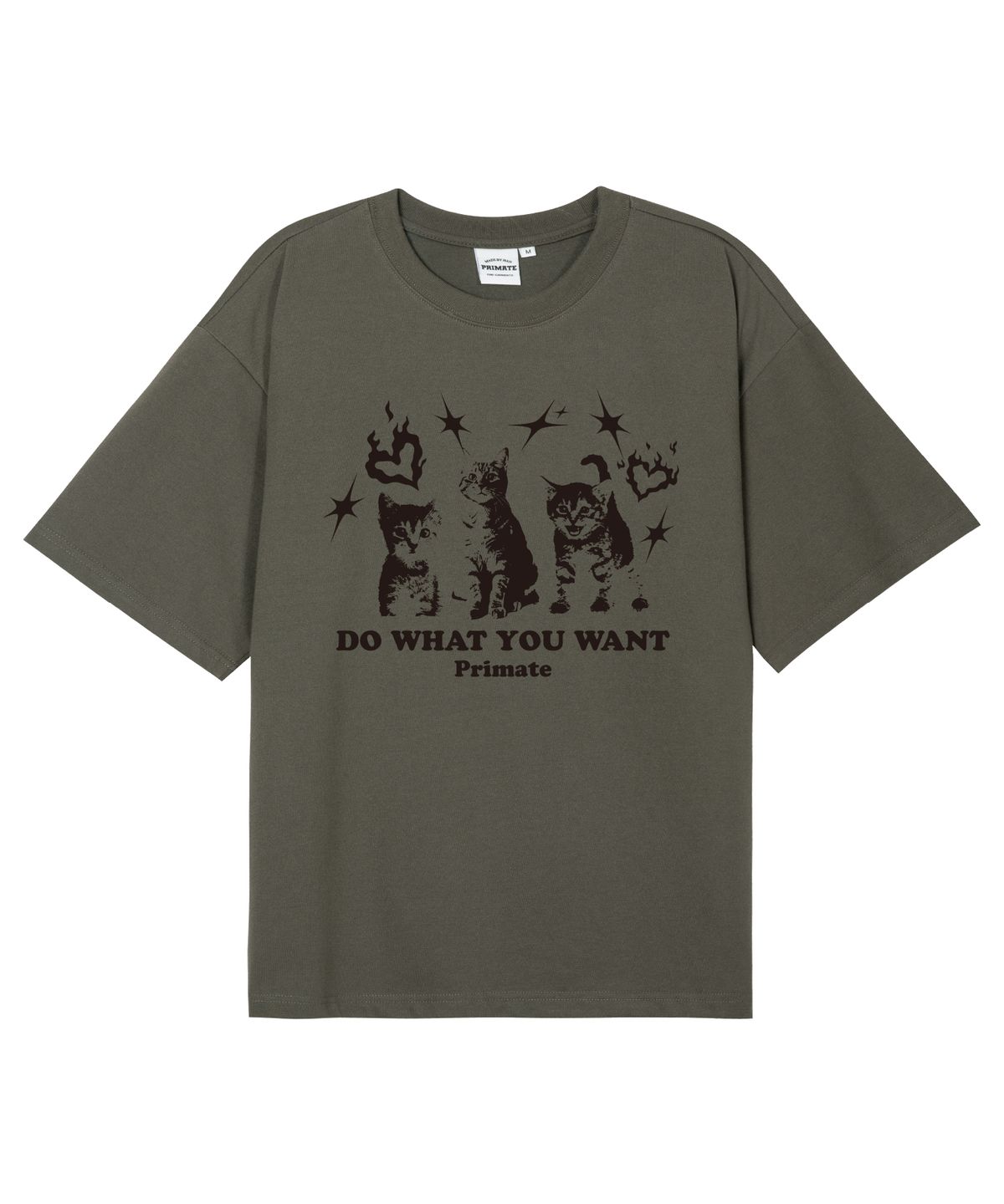 프라임에이트(PRIMATE) [COOL COTTON] CATITUDE 오버핏 반팔티셔츠 8 COLORS