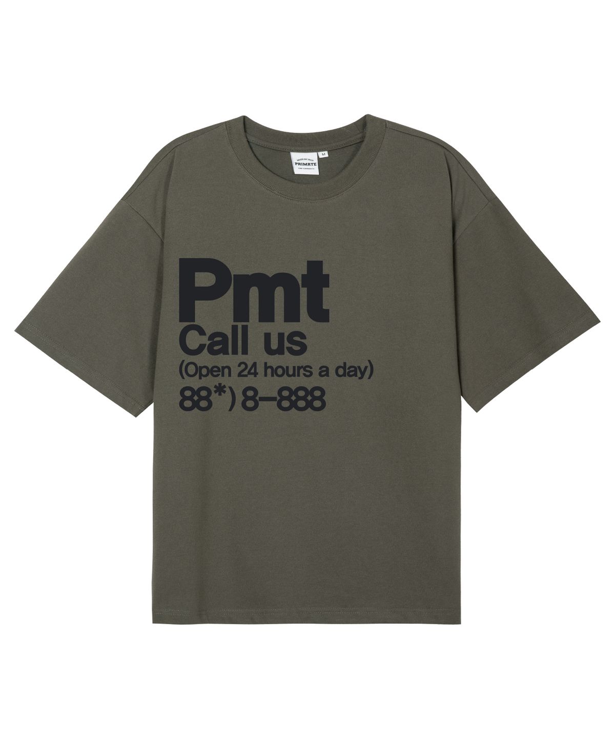 프라임에이트(PRIMATE) [COOL COTTON] CALL US 오버핏 반팔티셔츠 8 COLORS