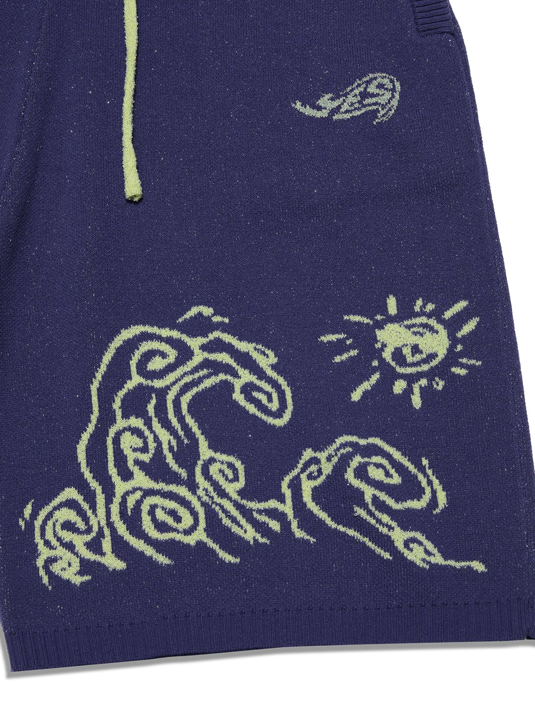 ★2025SS新作★YESEYESEE★Wave Print Knit Shorts MUSINSA | YESEYESEE Wave Print Knit Shorts Purple