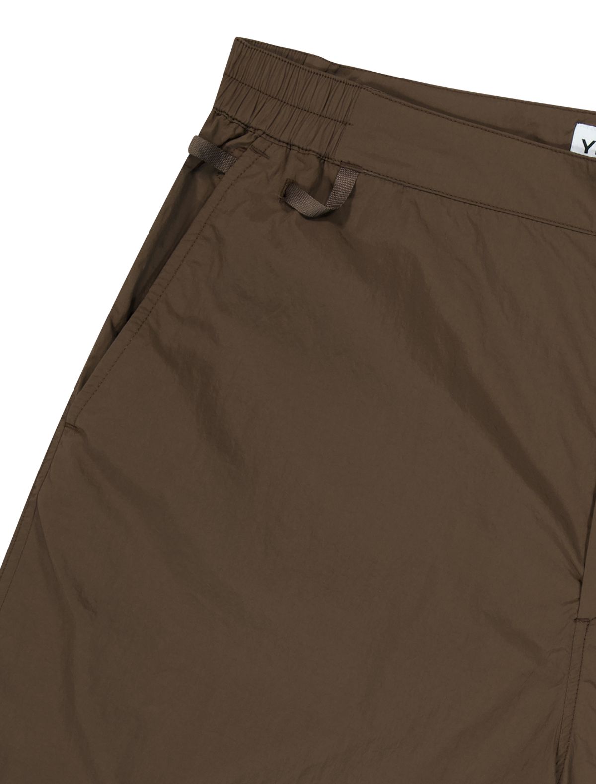 예스아이씨(YESEYESEE) Nylon Dash Shorts Brown