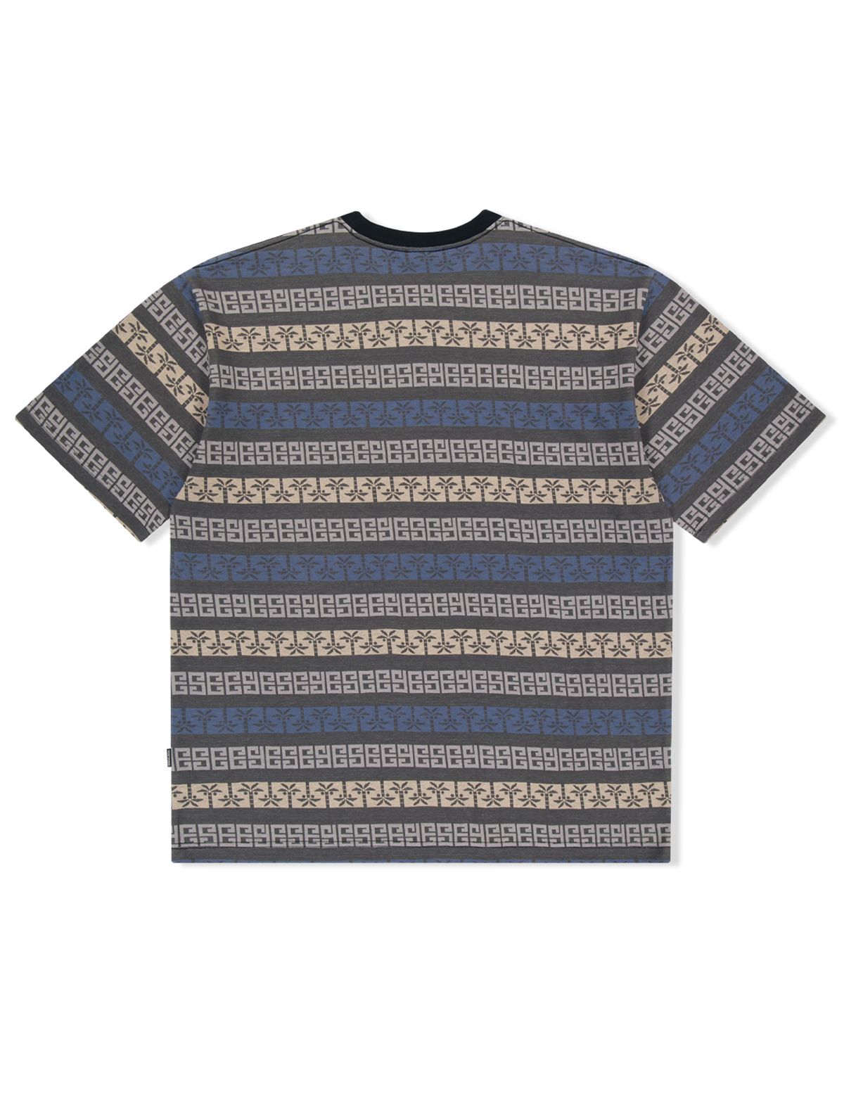 예스아이씨(YESEYESEE) Y.E.S Palm Jacquard Tee Charcoal