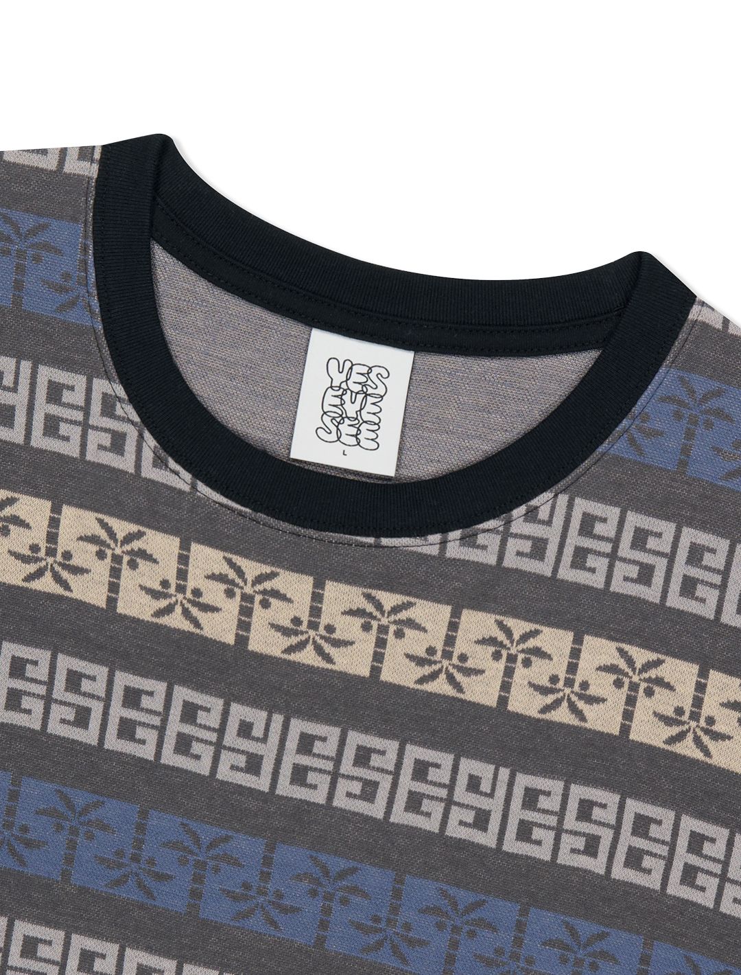 ★2025SS新作★YESEYESEE★Y.E.S Palm Jacquard Tee yeseyesee® :: Y.E.S Palm Jacquard L/S Red