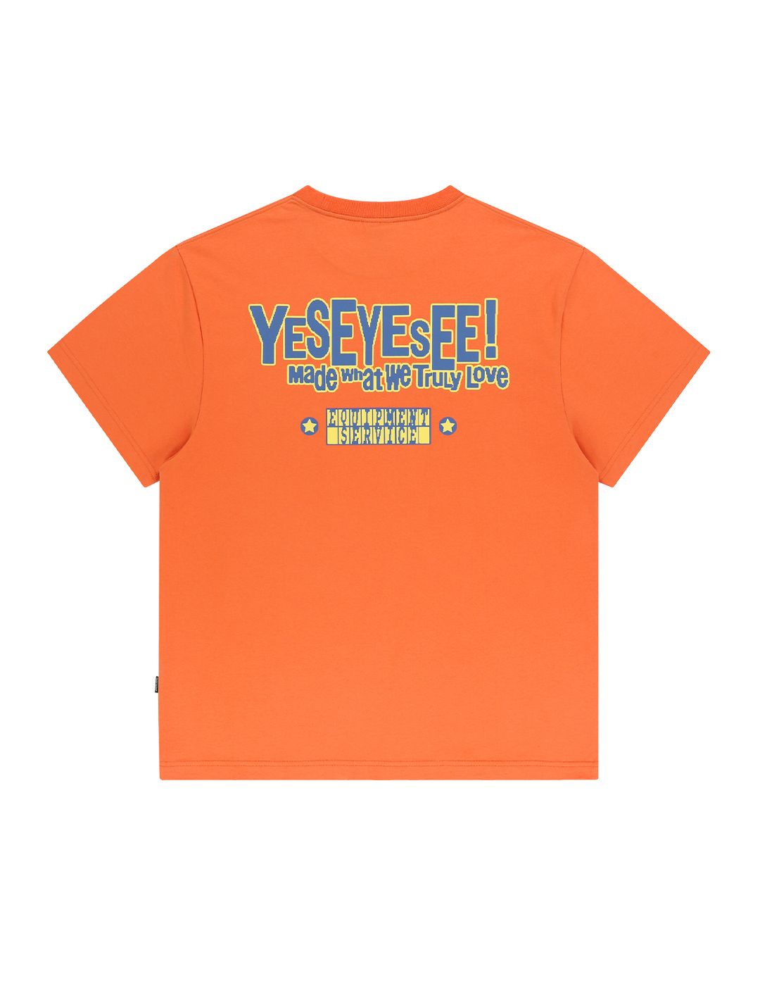 예스아이씨(YESEYESEE) Y.E.S Palm Tree Tee Orange - 사이즈