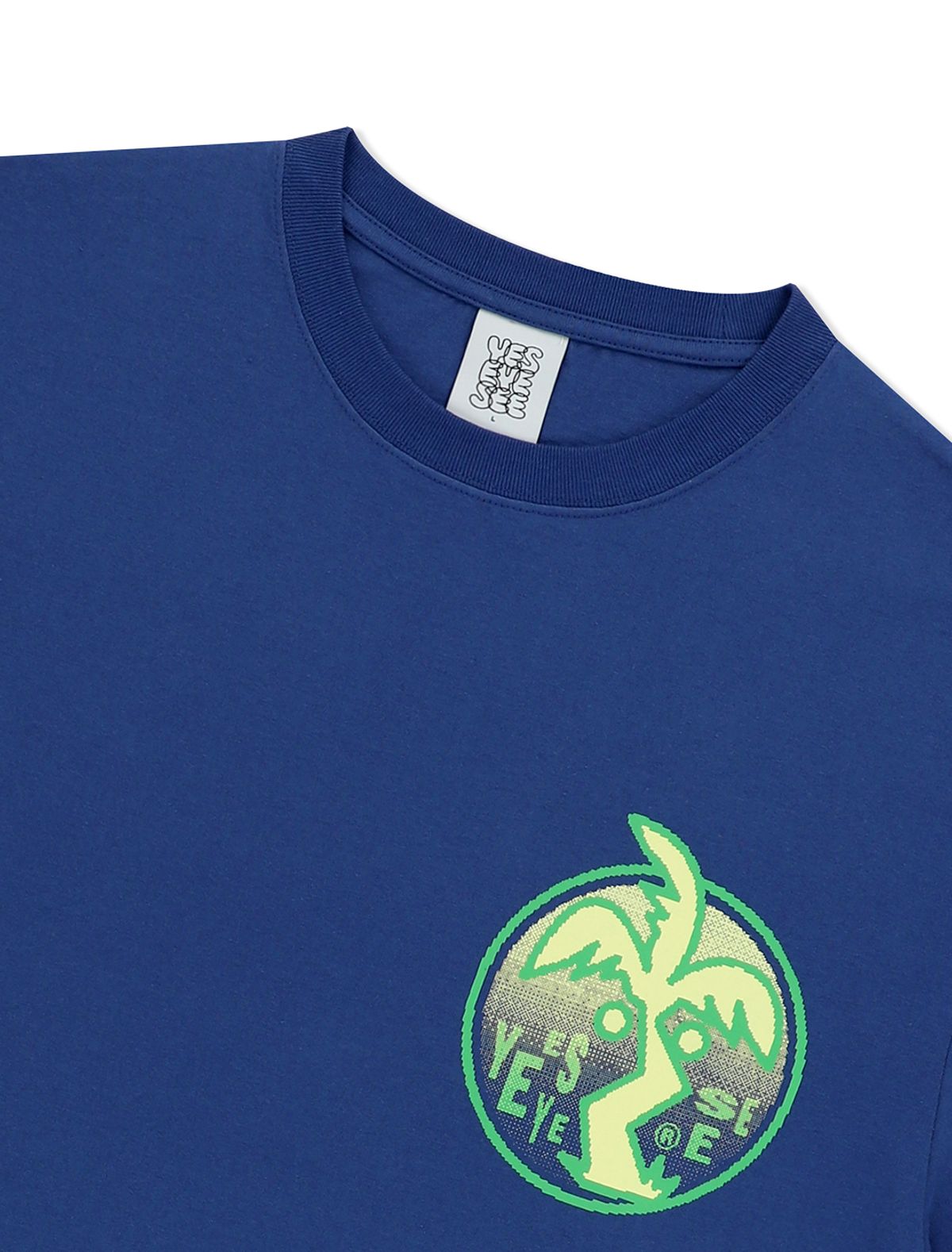 예스아이씨(YESEYESEE) Y.E.S Palm Tree Tee Cobalt Blue